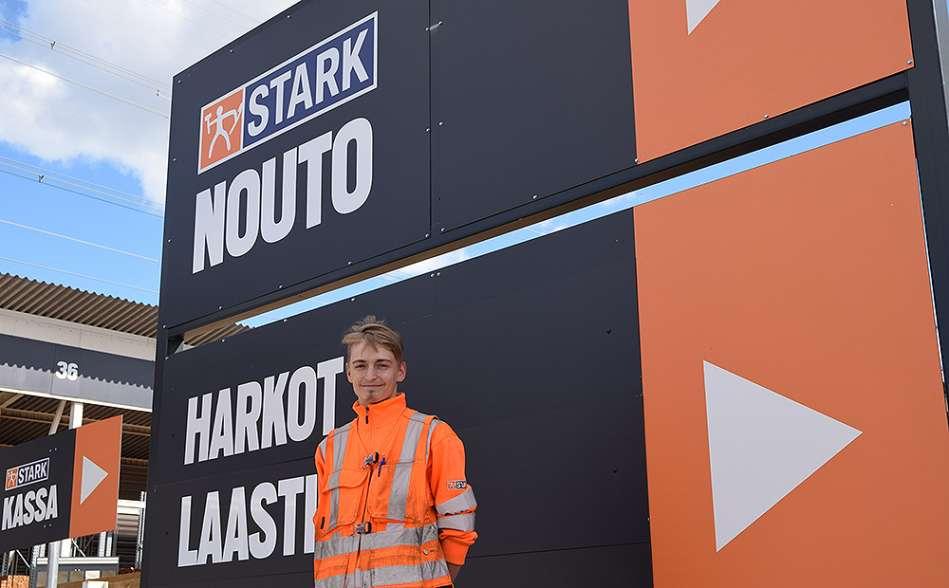 Stark Finland warehouse and store logistics
